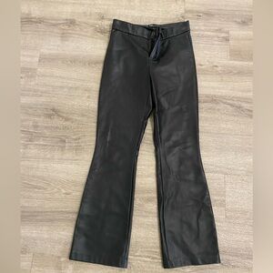 Zara Black Leather Pants